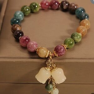 Handcrafted Glass Bead Bracelet
